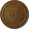 Ekena Millwork Trinity Ceiling Medallion (Fits Canopies up to 3"), 22"OD x 1 3/4"P, Smokey Topaz Crackle CM22TNSTC - alternate 1